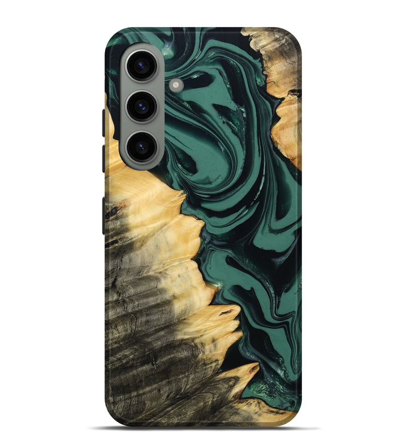 Galaxy S24 Plus Wood Live Edge Phone Case - Shianne (Green, 808644)