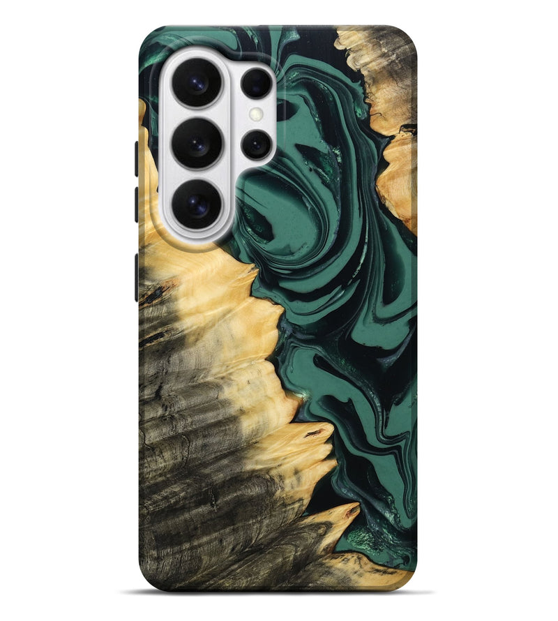 Galaxy S26 Ultra Wood Live Edge Phone Case - Shianne (Green, 808644)