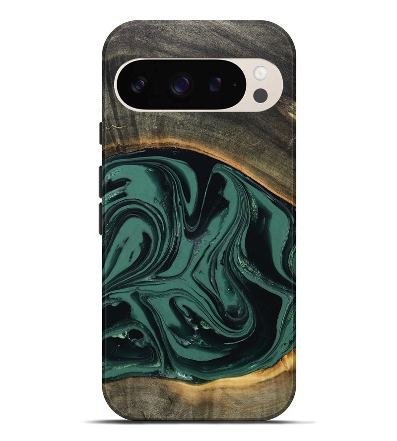 Pixel 9 Pro XL Wood Live Edge Phone Case - Zen (Green, 808645)