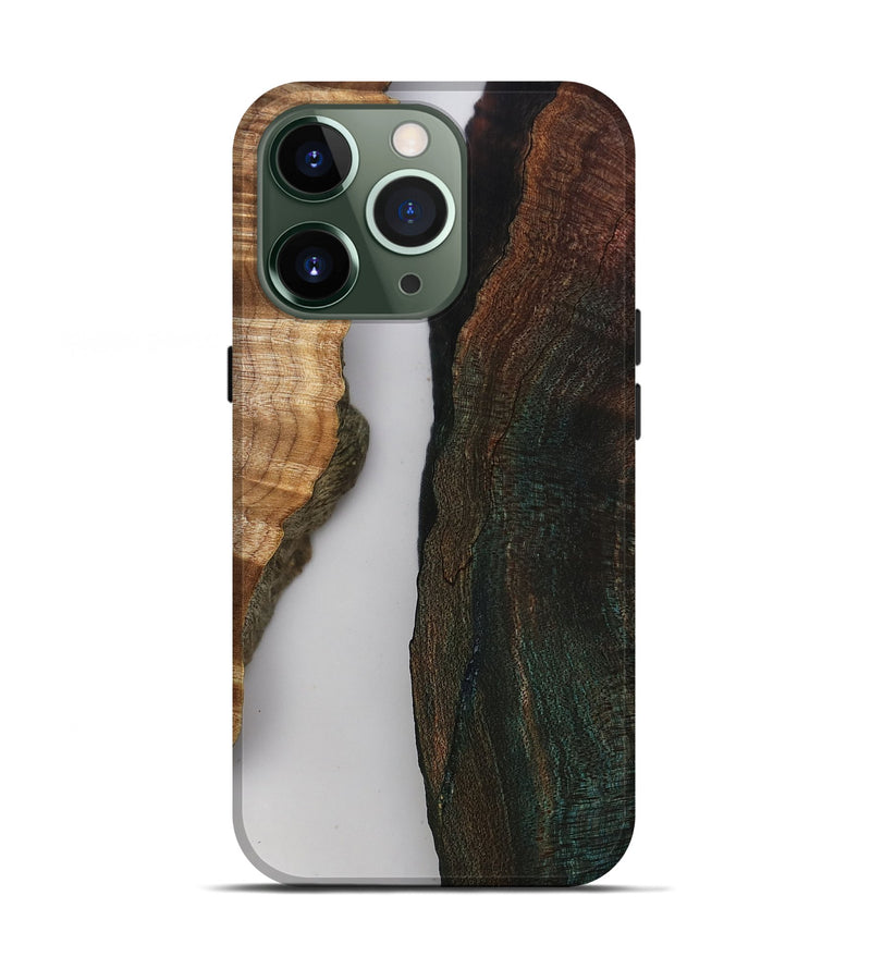 iPhone 13 Pro Wood Live Edge Phone Case - Rob (Clear, 808646)
