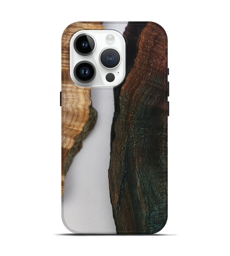 iPhone 15 Pro Wood Live Edge Phone Case - Rob (Clear, 808646)
