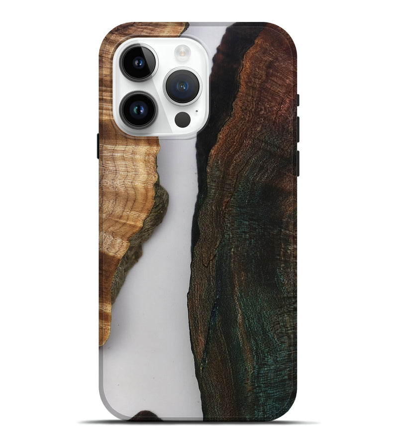 iPhone 15 Pro Max Wood Live Edge Phone Case - Rob (Clear, 808646)