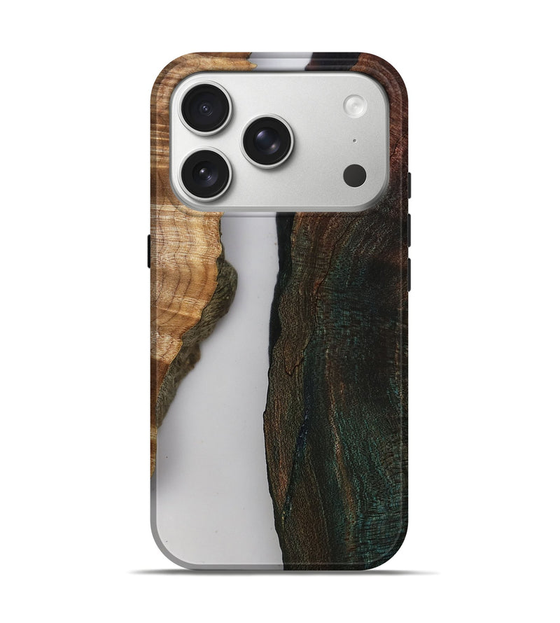 iPhone 17 Pro Wood Live Edge Phone Case - Rob (Clear, 808646)
