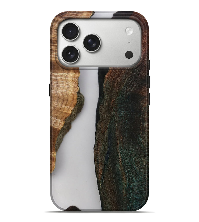 iPhone 17 Pro Max Wood Live Edge Phone Case - Rob (Clear, 808646)