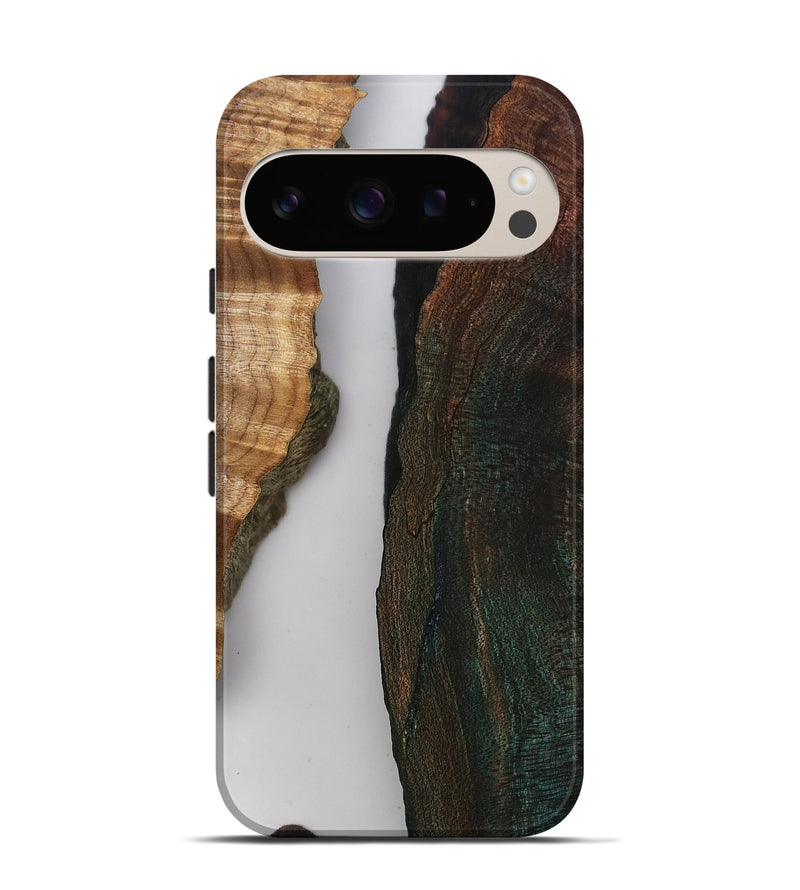 Pixel 9 Pro Wood Live Edge Phone Case - Rob (Clear, 808646)
