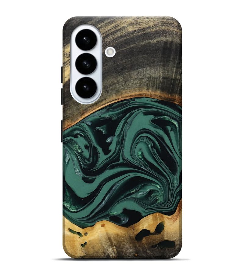 Galaxy S26 Plus Wood Live Edge Phone Case - Azael (Green, 808647)