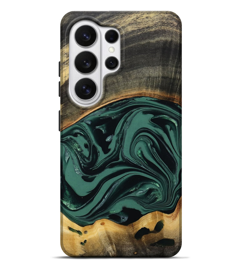 Galaxy S26 Ultra Wood Live Edge Phone Case - Azael (Green, 808647)