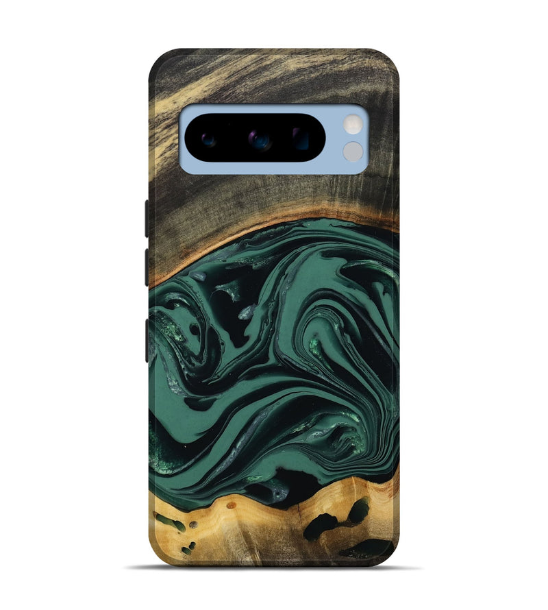 Pixel 8 Pro Wood Live Edge Phone Case - Azael (Green, 808647)