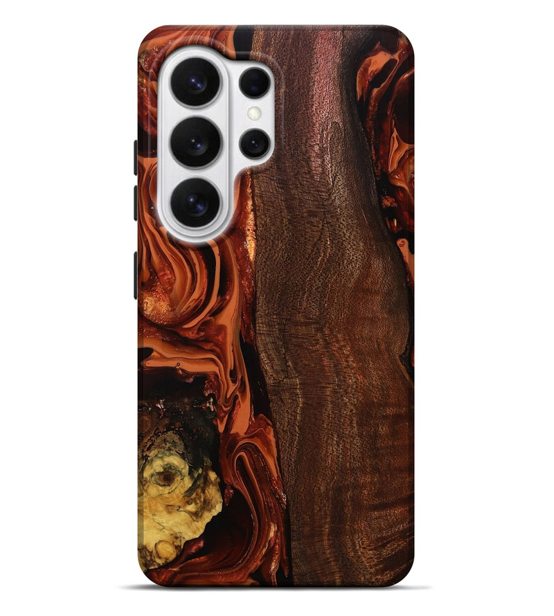 Galaxy S26 Ultra Wood Live Edge Phone Case - Elyssa (Red, 808648)