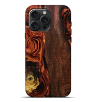 iPhone 16 Pro Max Wood Live Edge Phone Case - Elyssa (Red, 808648)