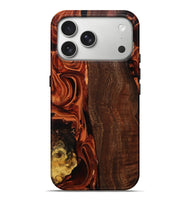 iPhone 17 Pro Max Wood Live Edge Phone Case - Elyssa (Red, 808648)