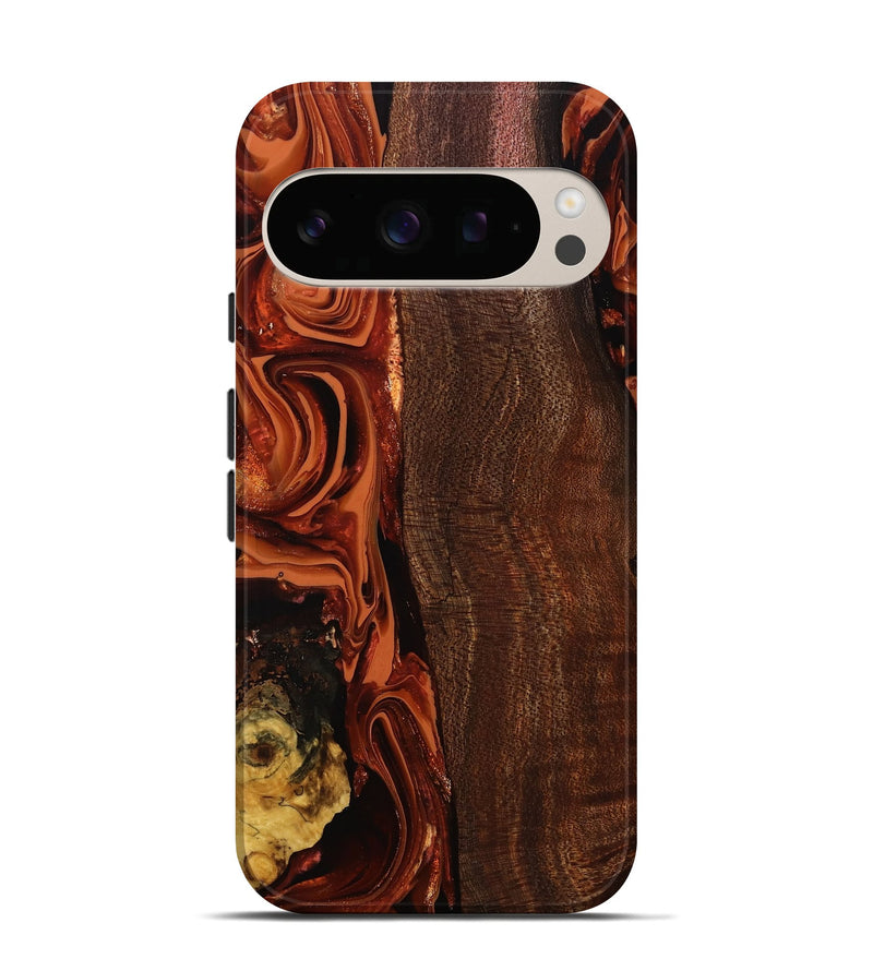 Pixel 10 Wood Live Edge Phone Case - Elyssa (Red, 808648)