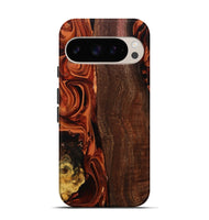 Pixel 9 Wood Live Edge Phone Case - Elyssa (Red, 808648)