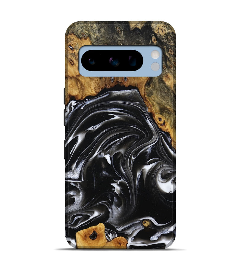 Pixel 8 Pro Wood Live Edge Phone Case - Georgia (Black & White, 808649)