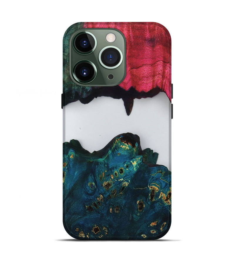 iPhone 13 Pro Wood Live Edge Phone Case - Alene (Clear, 808652)