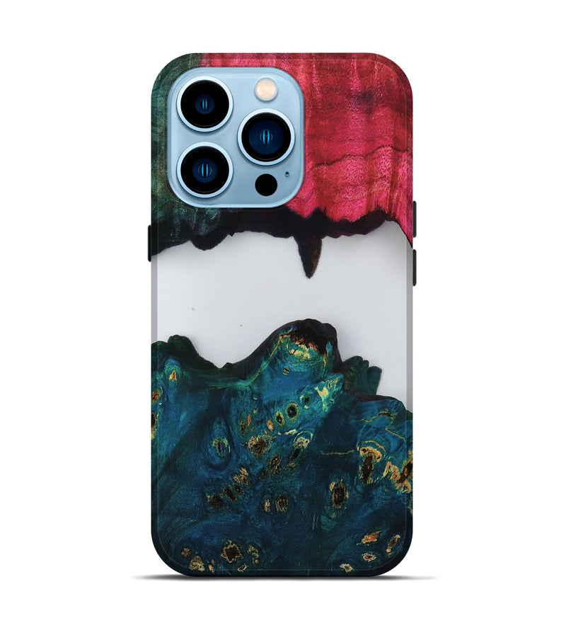 iPhone 14 Pro Wood Live Edge Phone Case - Alene (Clear, 808652)