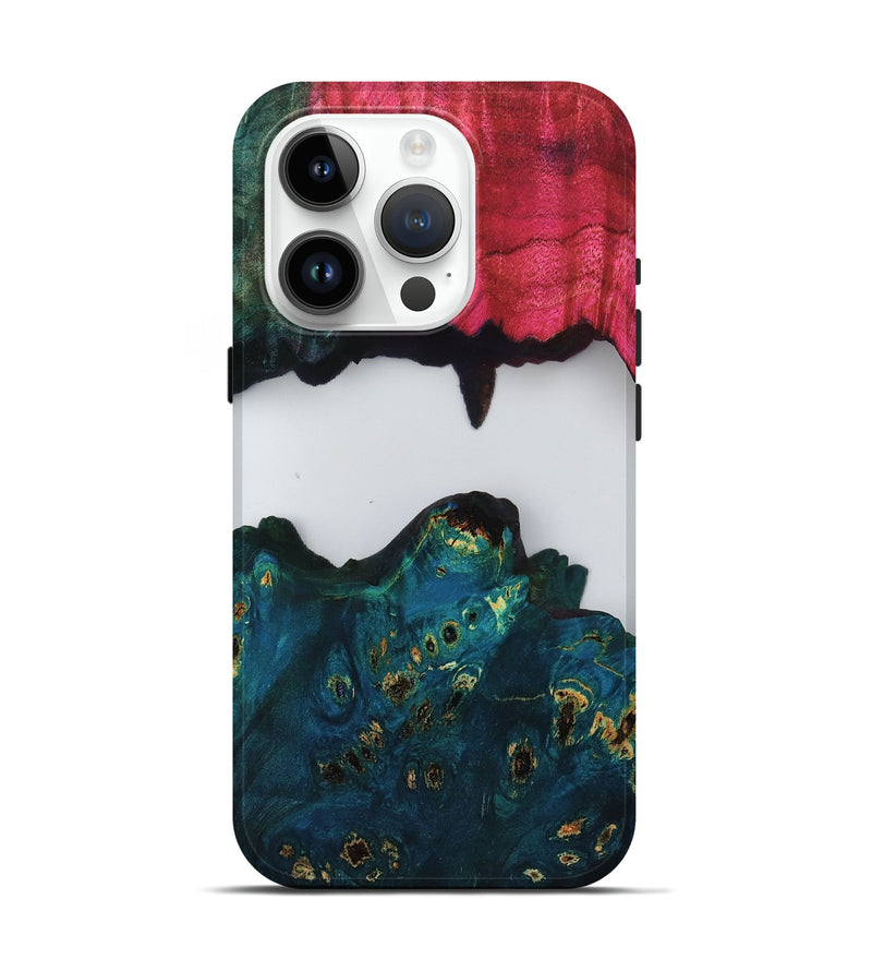 iPhone 15 Pro Wood Live Edge Phone Case - Alene (Clear, 808652)