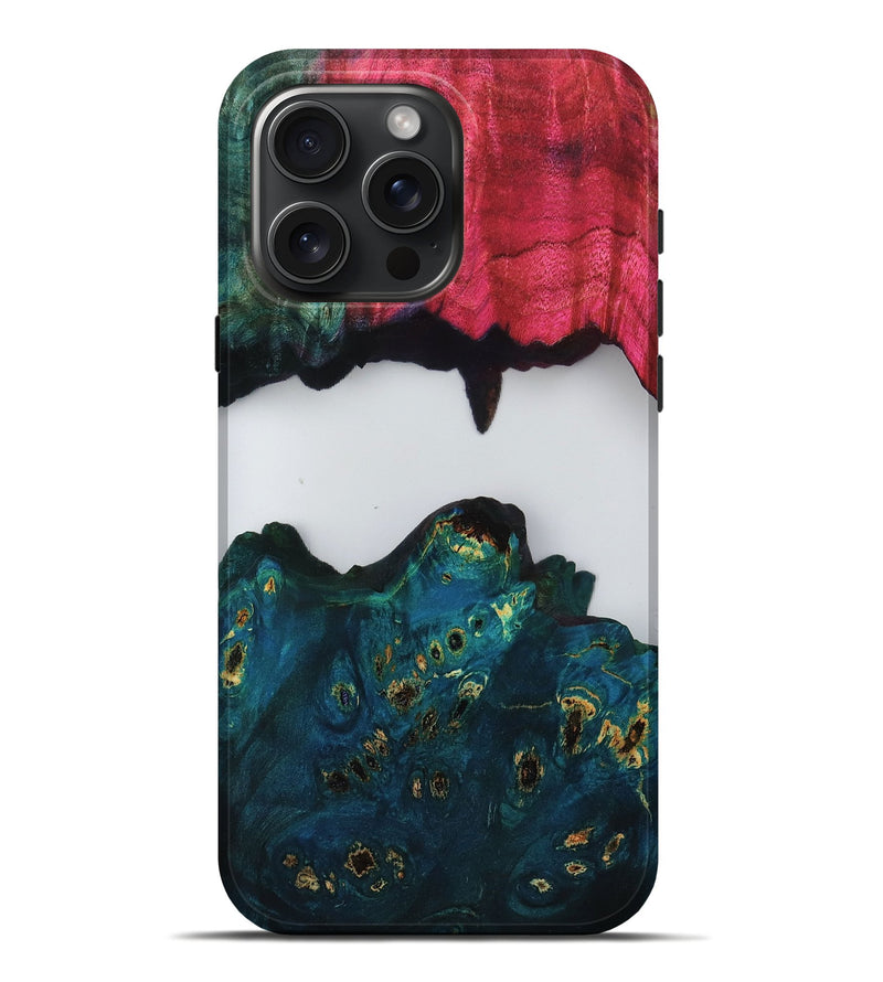 iPhone 16 Pro Max Wood Live Edge Phone Case - Alene (Clear, 808652)