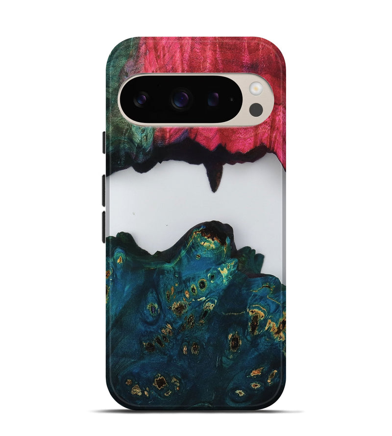 Pixel 9 Pro Wood Live Edge Phone Case - Alene (Clear, 808652)