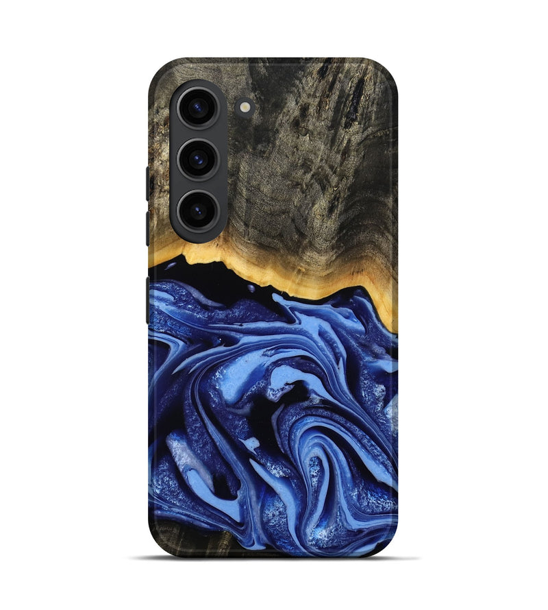 Galaxy S23 Wood Live Edge Phone Case - Windy (Blue, 808654)