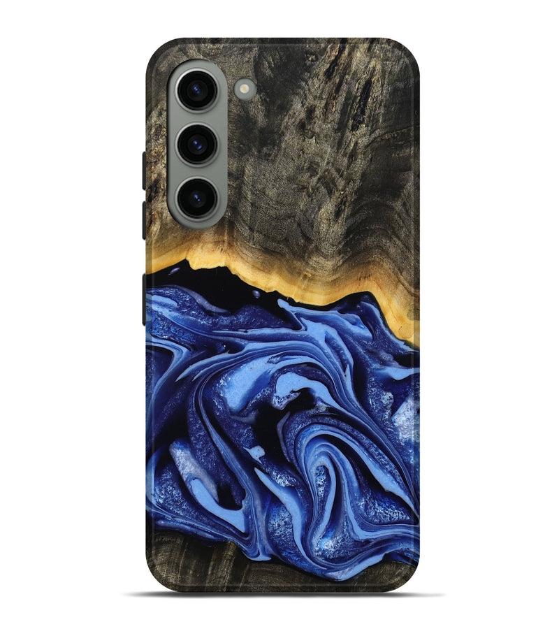 Galaxy S23 Plus Wood Live Edge Phone Case - Windy (Blue, 808654)