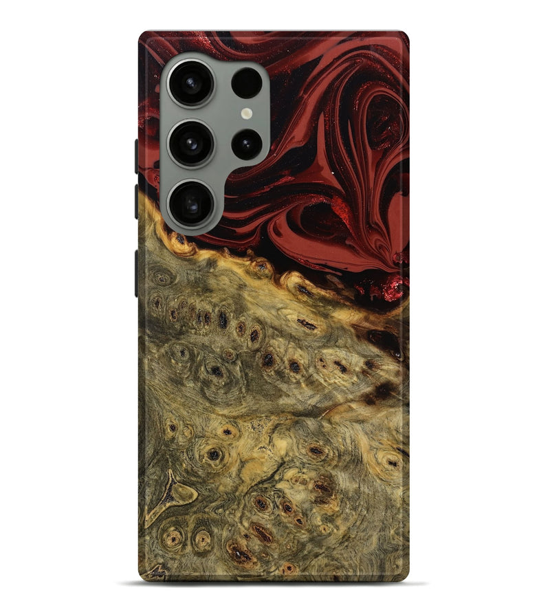 Galaxy S24 Ultra Wood Live Edge Phone Case - Shelbi (Red, 808656)
