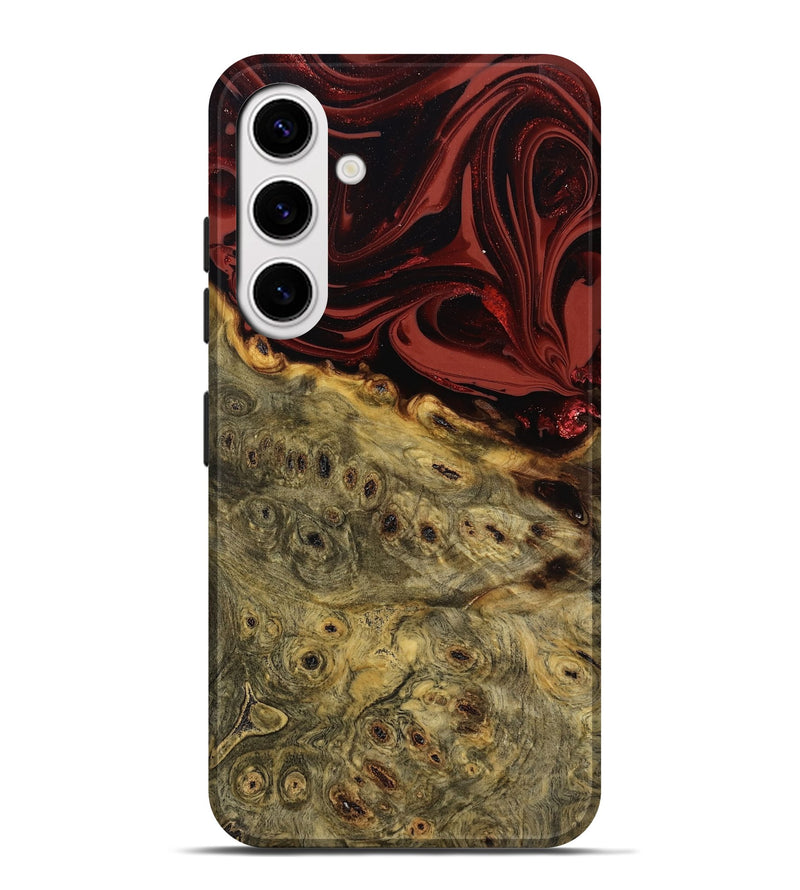 Galaxy S25 Plus Wood Live Edge Phone Case - Shelbi (Red, 808656)
