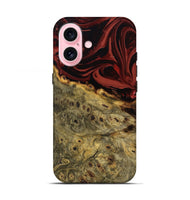 iPhone 17 Wood Live Edge Phone Case - Shelbi (Red, 808656)