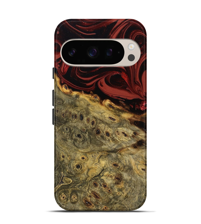 Pixel 10 Wood Live Edge Phone Case - Shelbi (Red, 808656)
