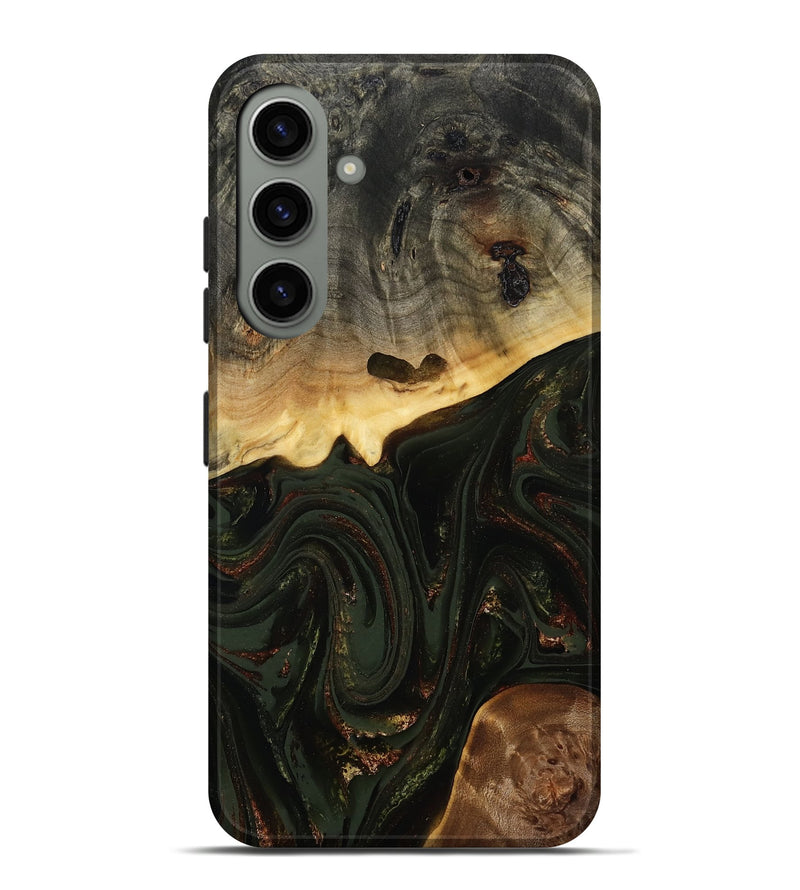 Galaxy S24 Plus Wood Live Edge Phone Case - Zaniyah (Green, 808658)