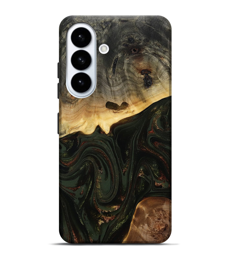 Galaxy S26 Plus Wood Live Edge Phone Case - Zaniyah (Green, 808658)