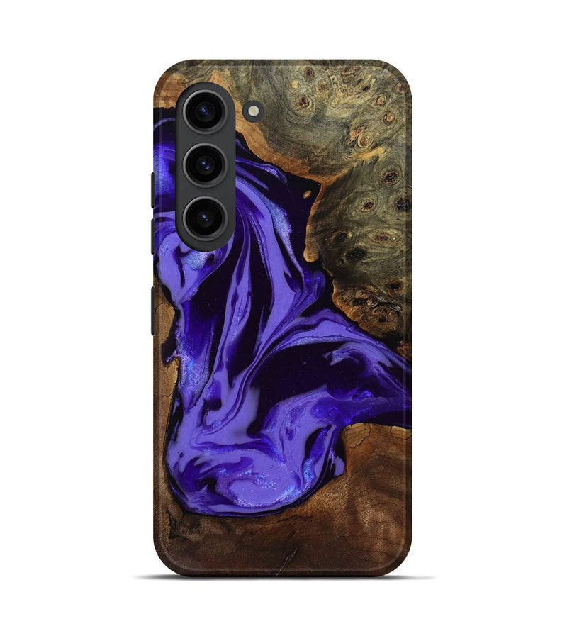 Galaxy S23 Wood Live Edge Phone Case - Adell (Purple, 808660)