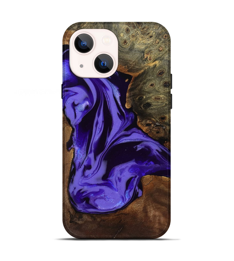 iPhone 13 Wood Live Edge Phone Case - Adell (Purple, 808660)