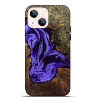 iPhone 14 Plus Wood Live Edge Phone Case - Adell (Purple, 808660)
