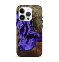 iPhone 15 Pro Wood Live Edge Phone Case - Adell (Purple, 808660)