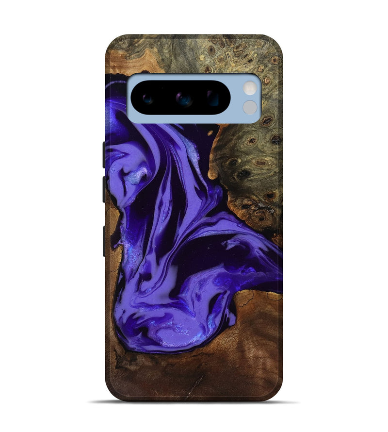 Pixel 8 Pro Wood Live Edge Phone Case - Adell (Purple, 808660)