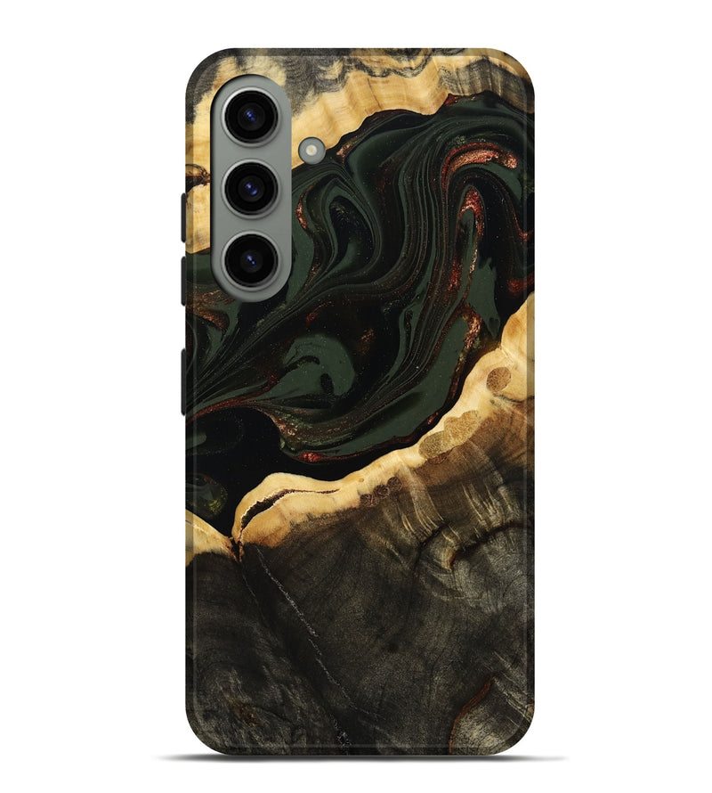 Galaxy S24 Plus Wood Live Edge Phone Case - Lessie (Green, 808661)