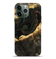 iPhone 13 Pro Max Wood Live Edge Phone Case - Lessie (Green, 808661)
