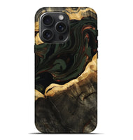iPhone 16 Pro Max Wood Live Edge Phone Case - Lessie (Green, 808661)