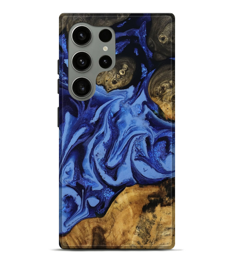 Galaxy S24 Ultra Wood Live Edge Phone Case - Alyvia (Blue, 808662)