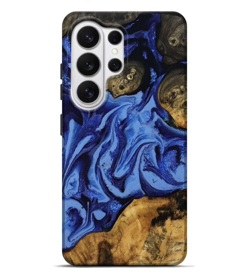 Galaxy S26 Ultra Wood Live Edge Phone Case - Alyvia (Blue, 808662)