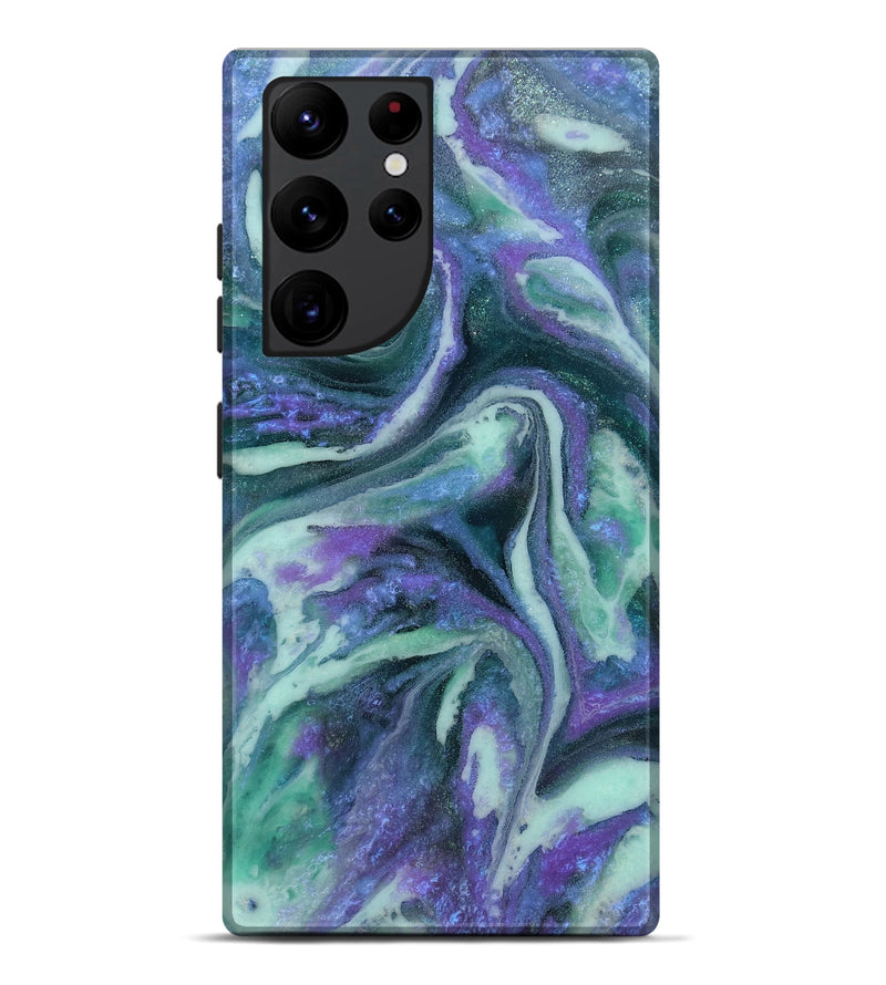 Galaxy S22 Ultra ResinArt Live Edge Phone Case - Ezra (Geode, 808665)