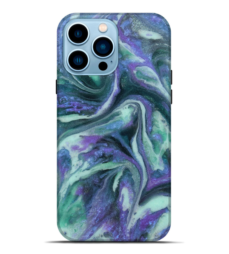 iPhone 14 Pro Max ResinArt Live Edge Phone Case - Ezra (Geode, 808665)