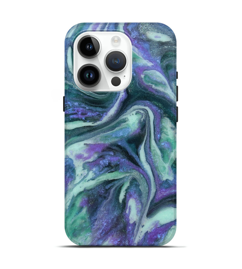 iPhone 15 Pro ResinArt Live Edge Phone Case - Ezra (Geode, 808665)