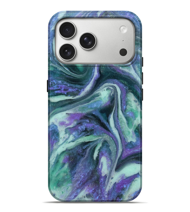 iPhone 17 Pro Max ResinArt Live Edge Phone Case - Ezra (Geode, 808665)