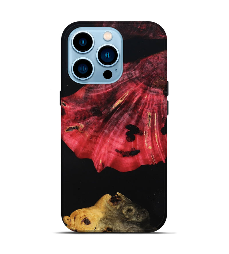 iPhone 14 Pro Wood Live Edge Phone Case - Percy (Double Dyed, 808668)