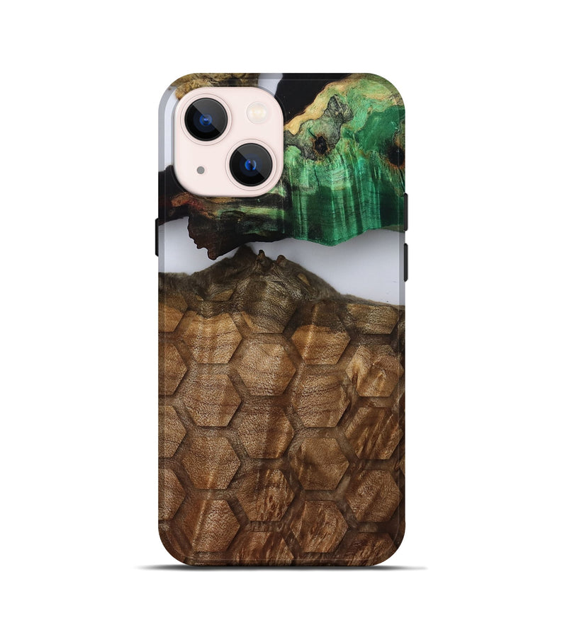 iPhone 13 mini Wood Live Edge Phone Case - Ed (Clear, 808669)