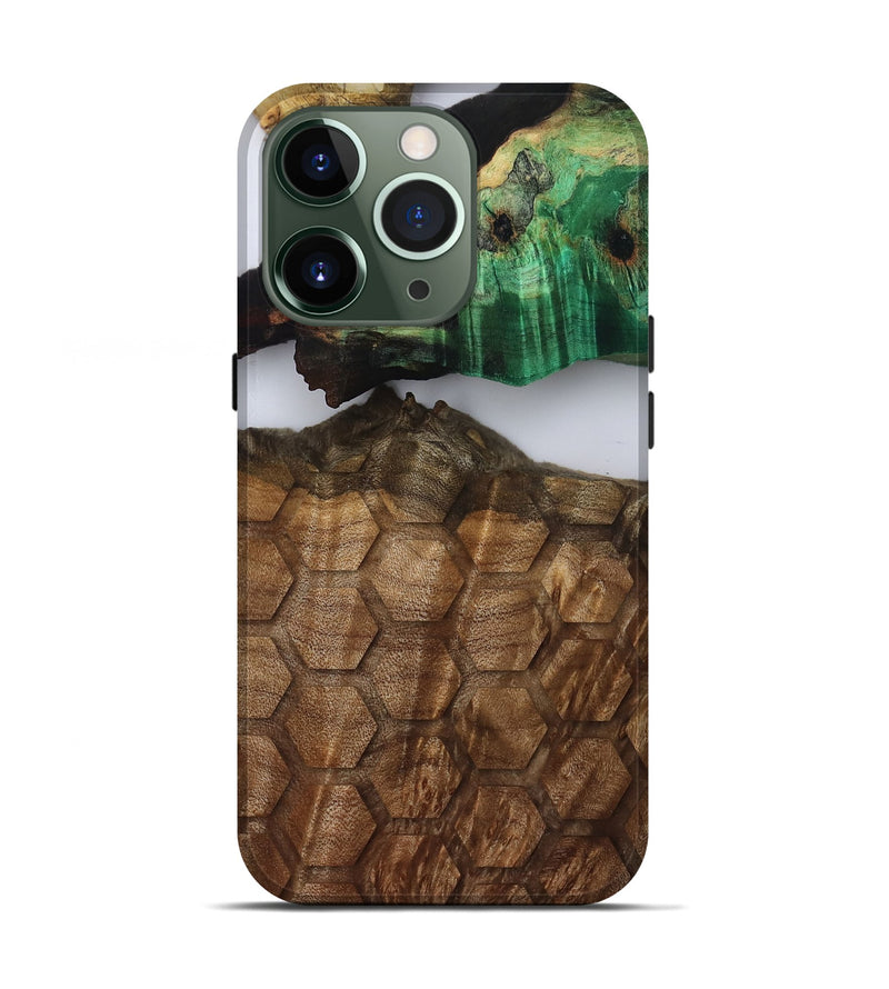 iPhone 13 Pro Wood Live Edge Phone Case - Ed (Clear, 808669)