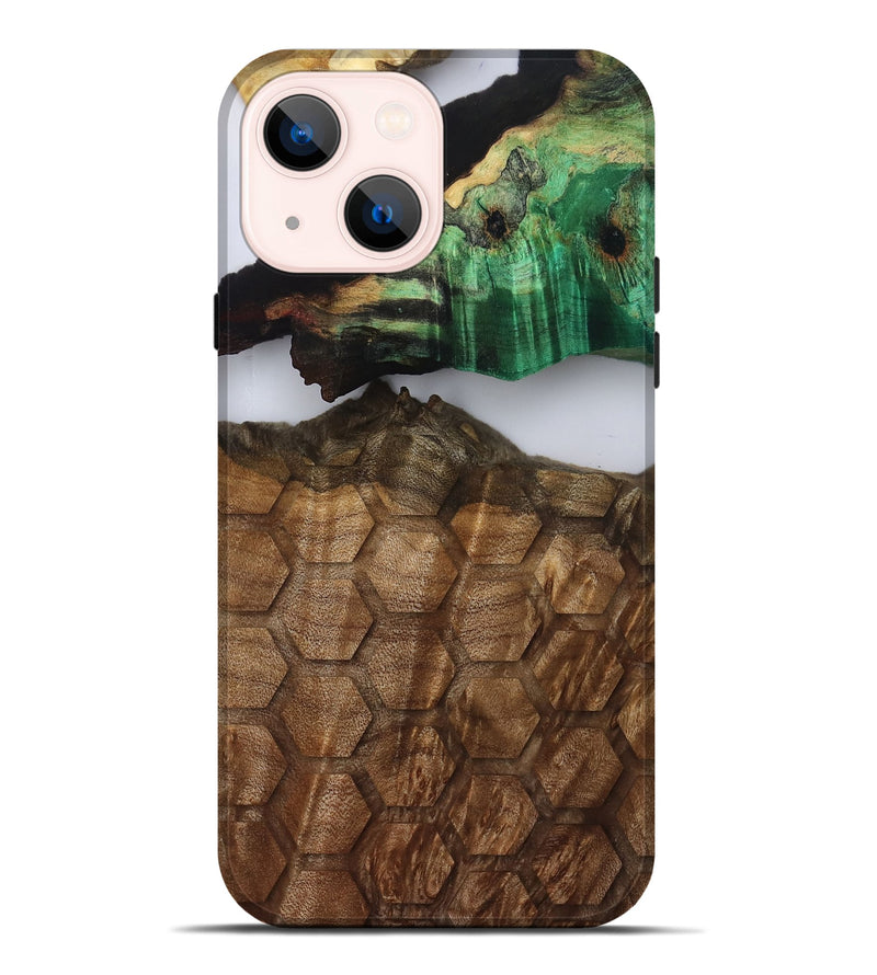 iPhone 14 Plus Wood Live Edge Phone Case - Ed (Clear, 808669)