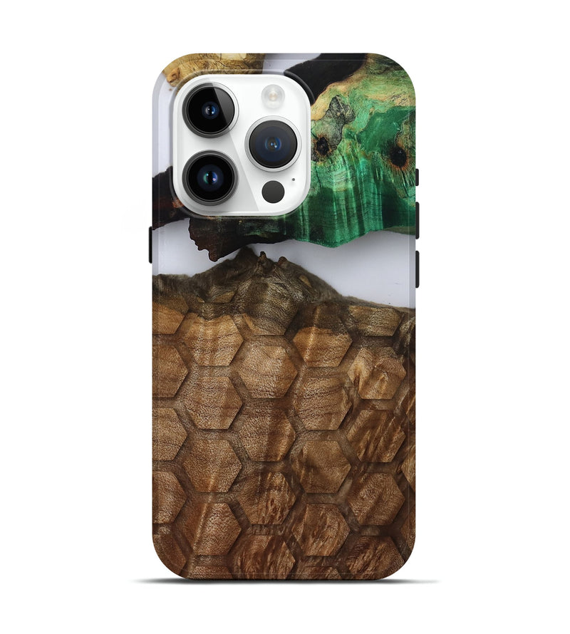 iPhone 15 Pro Wood Live Edge Phone Case - Ed (Clear, 808669)